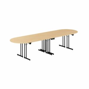 Konferencebord - 340x100cm - Sammenklappeligt bord-Konference Style - 340x100cm - BØG-SORT