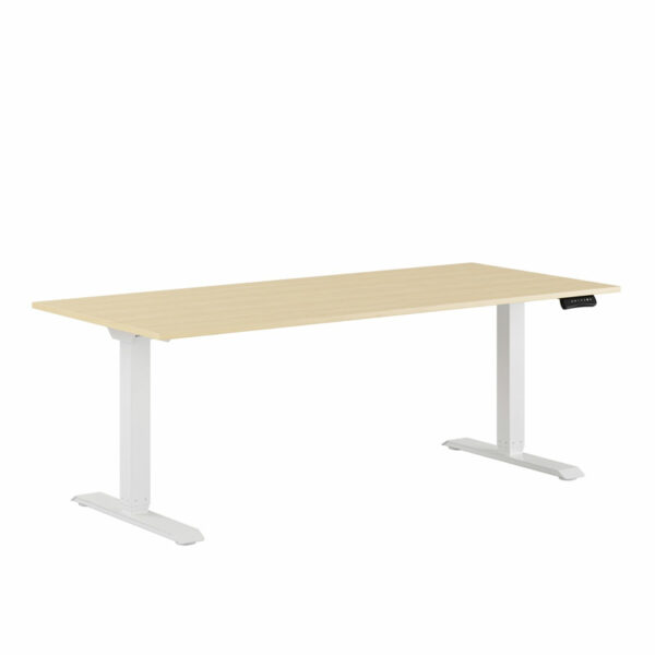 Premium Hæve/Sænkebord m/2 motorer 180x80cm-Premium Hæve/Sænkebord m/2 motorer 180x80cm  EG -HVID