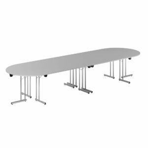 Konferencebord - 400x120cm - Sammenklappeligt bord-Konference Style - 400x120cm - GRÅ-KROM