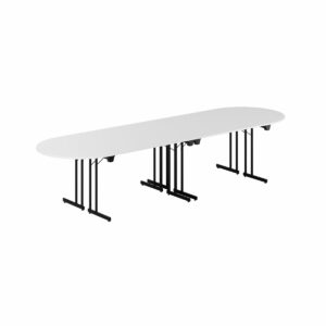 Konferencebord - 340x100cm - Sammenklappeligt bord-Konference Style - 340x100cm - HVID-SORT