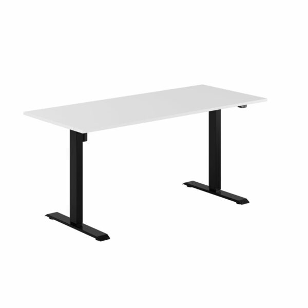 EASY Hæve/Sænkebord m/1 motor 160x70cm-EASY Hæve/Sænkebord m/1 motor 160x70cm  HVID-SORT