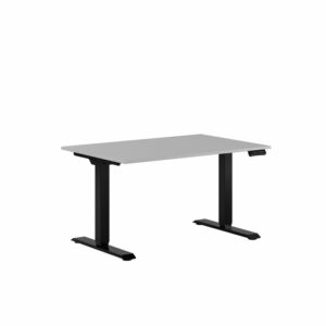 Premium Hæve/Sænkebord m/2 motorer 120x80cm-Premium Hæve/Sænkebord m/2 motorer 120x80cm  GRÅ -SORT