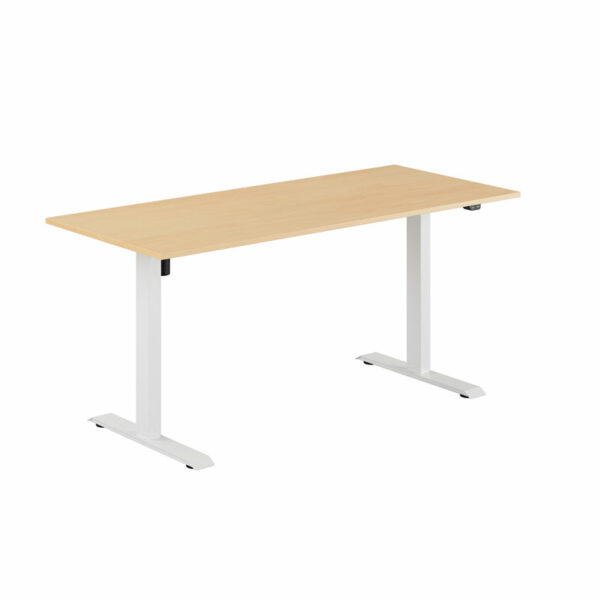 EASY Hæve/Sænkebord m/1 motor 160x70cm-EASY Hæve/Sænkebord m/1 motor 160x70cm  BØG-HVID