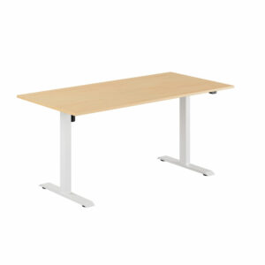 EASY Hæve/Sænkebord m/1 motor 160x80cm-EASY Hæve/Sænkebord m/1 motor 160x80cm  BØG-HVID