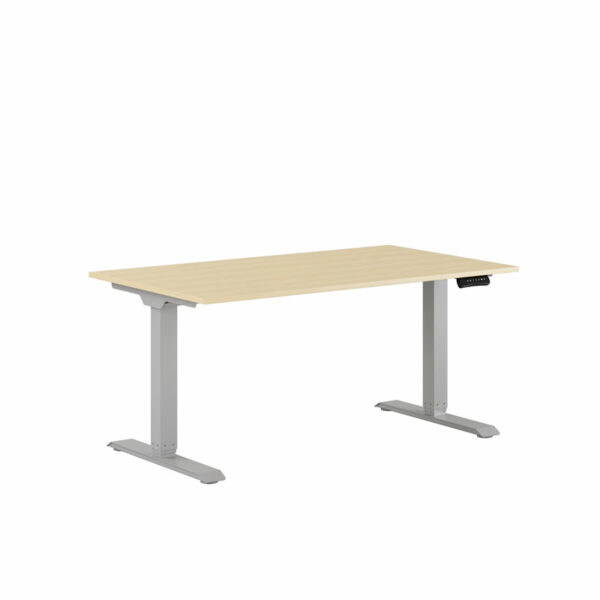 Premium Hæve/Sænkebord m/2 motorer 140x80cm-Premium Hæve/Sænkebord m/2 motorer 140x80cm  EG -GRÅ