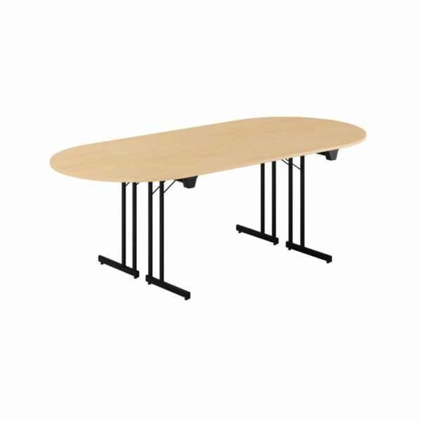 Konferencebord - 220x100cm - Sammenklappeligt bord-Konference Style - 220x100cm - BØG-SORT