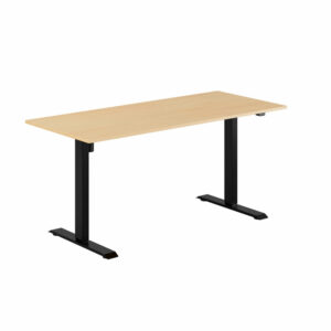 EASY Hæve/Sænkebord m/1 motor 160x70cm-EASY Hæve/Sænkebord m/1 motor 160x70cm  BØG-SORT