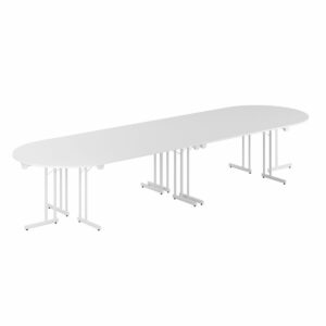 Konferencebord - 400x120cm - Sammenklappeligt bord-Konference Style - 400x120cm - HVID-HVID