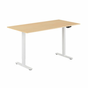 ECO Hæve/Sænkebord manuelt 160x80cm-ECO Hæve/Sænkebord manuelt 160x80cm  BØG-HVID