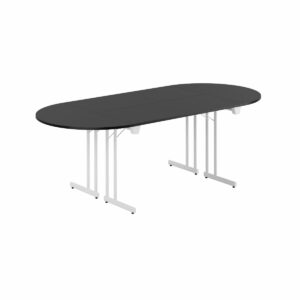 Konferencebord - 220x100cm - Sammenklappeligt bord-Konference Style - 220x100cm - SORT-HVID