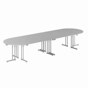 Konferencebord - 400x120cm - Sammenklappeligt bord-Konference Style - 400x120cm - GRÅ-GRÅ