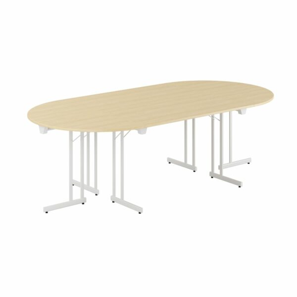 Konferencebord - 240x120cm - Sammenklappeligt bord-Konference Style - 240x120cm - BIRK-HVID