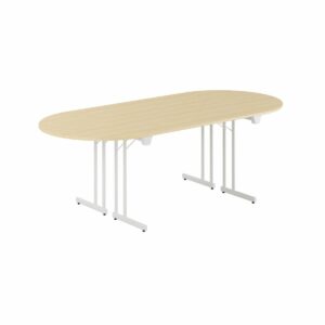 Konferencebord - 220x100cm - Sammenklappeligt bord-Konference Style - 220x100cm - BIRK-HVID