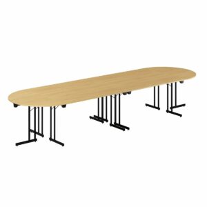 Konferencebord - 400x120cm - Sammenklappeligt bord-Konference Style - 400x120cm - EG-SORT