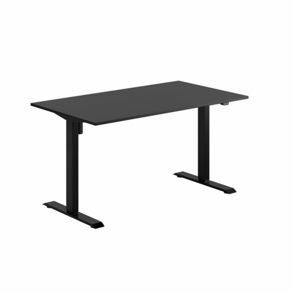 EASY Hæve/Sænkebord m/1 motor 140x80cm-EASY Hæve/Sænkebord m/1 motor 140x80cm  SORT-SORT