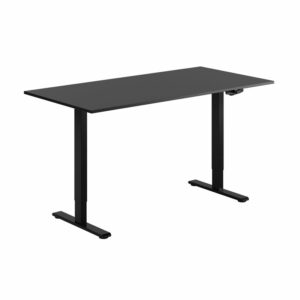 ECO Hæve/Sænkebord manuelt 160x80cm-ECO Hæve/Sænkebord manuelt 160x80cm  SORT-SORT