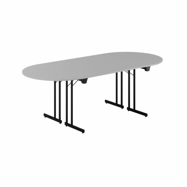 Konferencebord - 220x100cm - Sammenklappeligt bord-Konference Style - 220x100cm - GRÅ-SORT