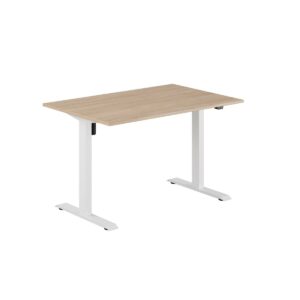 EASY Hæve/Sænkebord m/1 motor 120x80cm-EASY Hæve/Sænkebord m/1 motor 120x80cm  URBAN-HVID