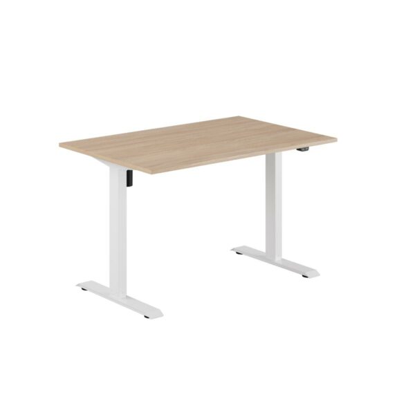 EASY Hæve/Sænkebord m/1 motor 120x80cm-EASY Hæve/Sænkebord m/1 motor 120x80cm  URBAN-HVID