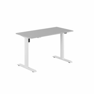 EASY Hæve/Sænkebord m/1 motor 120x60cm-EASY Hæve/Sænkebord m/1 motor 120x60cm  GRÅ-HVID