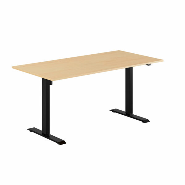 EASY Hæve/Sænkebord m/1 motor 160x80cm-EASY Hæve/Sænkebord m/1 motor 160x80cm  BØG-SORT