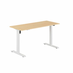 EASY Hæve/Sænkebord m/1 motor 140x60cm-EASY Hæve/Sænkebord m/1 motor 140x60cm  BØG-HVID