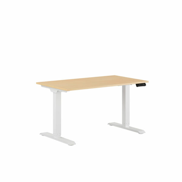Premium Hæve/Sænkebord m/2 motorer 120x70cm-Premium Hæve/Sænkebord m/2 motorer 120x70cm  BIRK -HVID