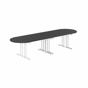 Konferencebord - 340x100cm - Sammenklappeligt bord-Konference Style - 340x100cm - SORT-HVID