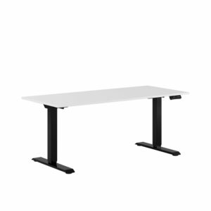 Premium Hæve/Sænkebord m/2 motorer 160x70cm-Premium Hæve/Sænkebord m/2 motorer 160x70cm  HVID -SORT
