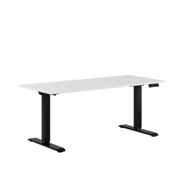 Premium Hæve/Sænkebord m/2 motorer 160x70cm-Premium Hæve/Sænkebord m/2 motorer 160x70cm  HVID -SORT