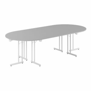 Konferencebord - 260x120cm - Sammenklappeligt bord-Konference Style - 260x120cm - GRÅ-HVID