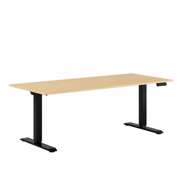 Premium Hæve/Sænkebord m/2 motorer 180x80cm-Premium Hæve/Sænkebord m/2 motorer 180x80cm  BIRK -SORT