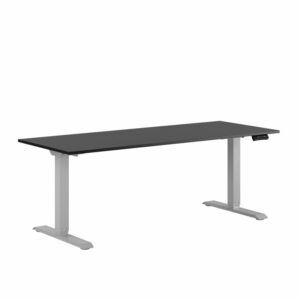 Premium Hæve/Sænkebord m/2 motorer 180x70cm-Premium Hæve/Sænkebord m/2 motorer 180x70cm  SORT -GRÅ
