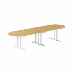 Konferencebord - 340x100cm - Sammenklappeligt bord-Konference Style - 340x100cm - EG-HVID