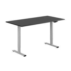 ECO Hæve/Sænkebord manuelt 160x80cm-ECO Hæve/Sænkebord manuelt 160x80cm  SORT-GRÅ