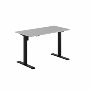 EASY Hæve/Sænkebord m/1 motor 120x60cm-EASY Hæve/Sænkebord m/1 motor 120x60cm  GRÅ-SORT