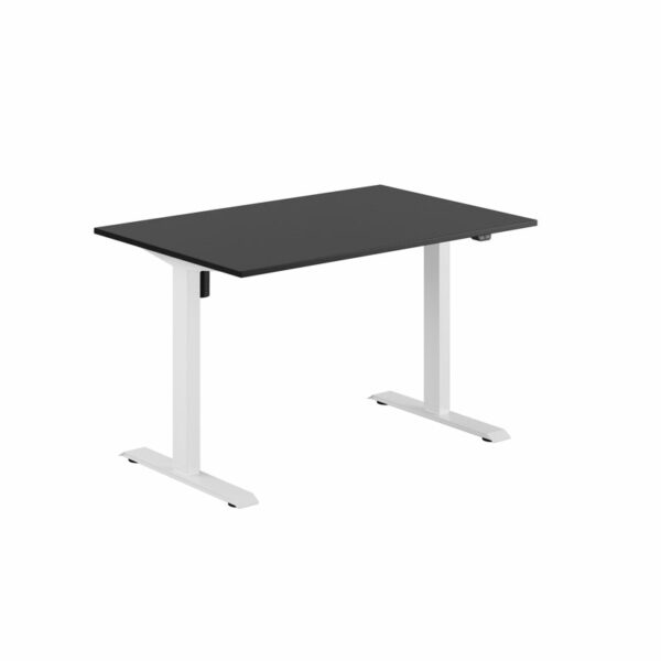 EASY Hæve/Sænkebord m/1 motor 120x80cm-EASY Hæve/Sænkebord m/1 motor 120x80cm  SORT-HVID