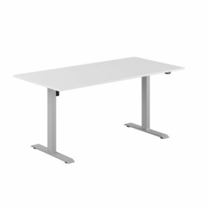 EASY Hæve/Sænkebord m/1 motor 160x80cm-EASY Hæve/Sænkebord m/1 motor 160x80cm  HVID-GRÅ