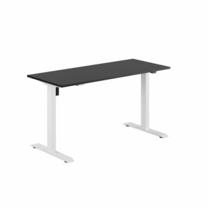EASY Hæve/Sænkebord m/1 motor 140x60cm-EASY Hæve/Sænkebord m/1 motor 140x60cm  SORT-HVID