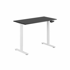 ECO Hæve/Sænkebord manuelt 120x60cm-ECO Hæve/Sænkebord manuelt 120x60cm  SORT-HVID