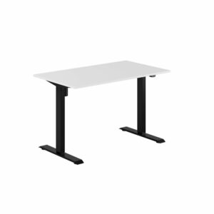 EASY Hæve/Sænkebord m/1 motor 120x70cm-EASY Hæve/Sænkebord m/1 motor 120x70cm  HVID-SORT