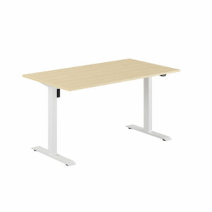 EASY Hæve/Sænkebord m/1 motor 140x80cm-EASY Hæve/Sænkebord m/1 motor 140x80cm  BIRK-HVID