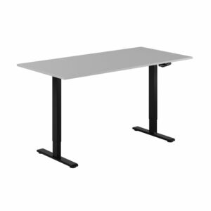 ECO Hæve/Sænkebord manuelt 160x80cm-ECO Hæve/Sænkebord manuelt 160x80cm  GRÅ-SORT