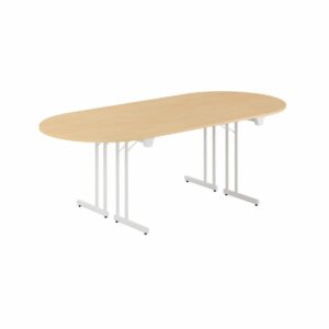 Konferencebord - 220x100cm - Sammenklappeligt bord-Konference Style - 220x100cm - BØG-HVID