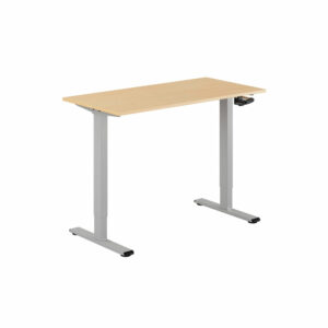 ECO Hæve/Sænkebord manuelt 120x60cm-ECO Hæve/Sænkebord manuelt 120x60cm  BØG-GRÅ