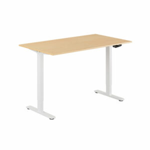 ECO Hæve/Sænkebord manuelt 140x80cm-ECO Hæve/Sænkebord manuelt 140x80cm  BØG-HVID