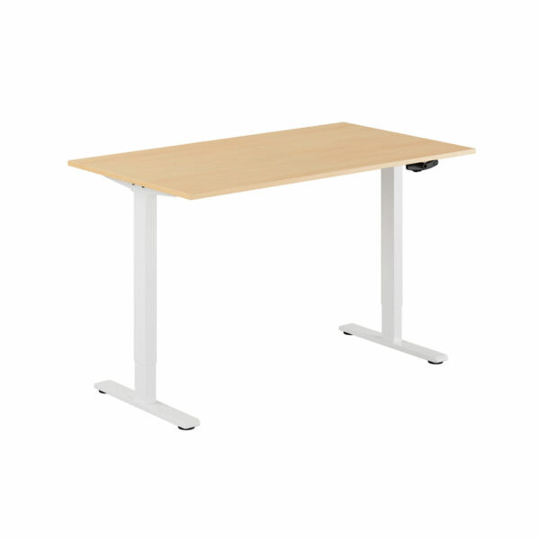 ECO Hæve/Sænkebord manuelt 140x80cm-ECO Hæve/Sænkebord manuelt 140x80cm  BØG-HVID