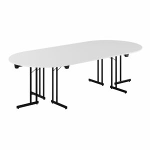 Konferencebord - 260x120cm - Sammenklappeligt bord-Konference Style - 260x120cm - HVID-SORT