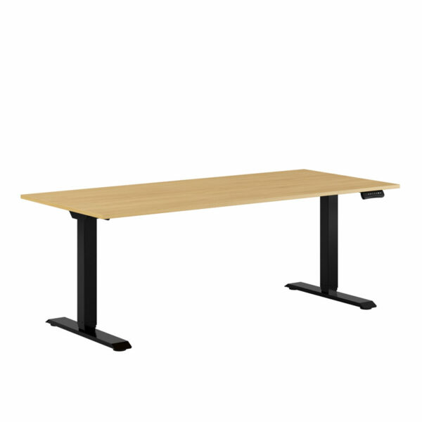 Premium Hæve/Sænkebord m/2 motorer 180x80cm-Premium Hæve/Sænkebord m/2 motorer 180x80cm  BØG -SORT