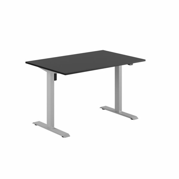 EASY Hæve/Sænkebord m/1 motor 120x80cm-EASY Hæve/Sænkebord m/1 motor 120x80cm  SORT-GRÅ